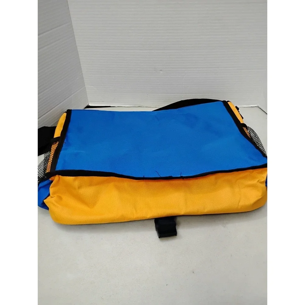 Crestor Blue Orange Messenger Bag Mesh Bottle Holder 16x13 AstraZeneca Pharm